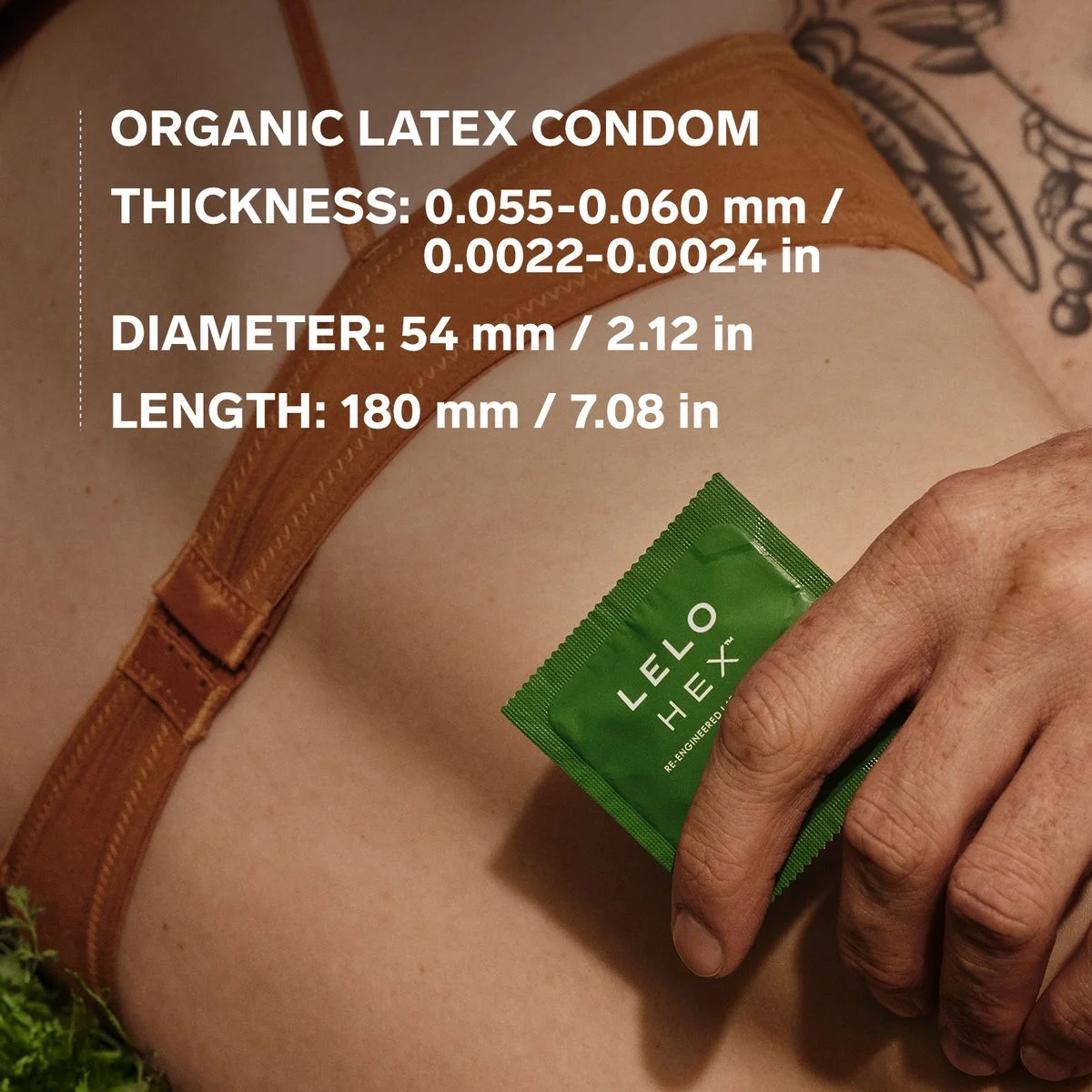 LELO - HEX Organic Condooms - 3 Stuks