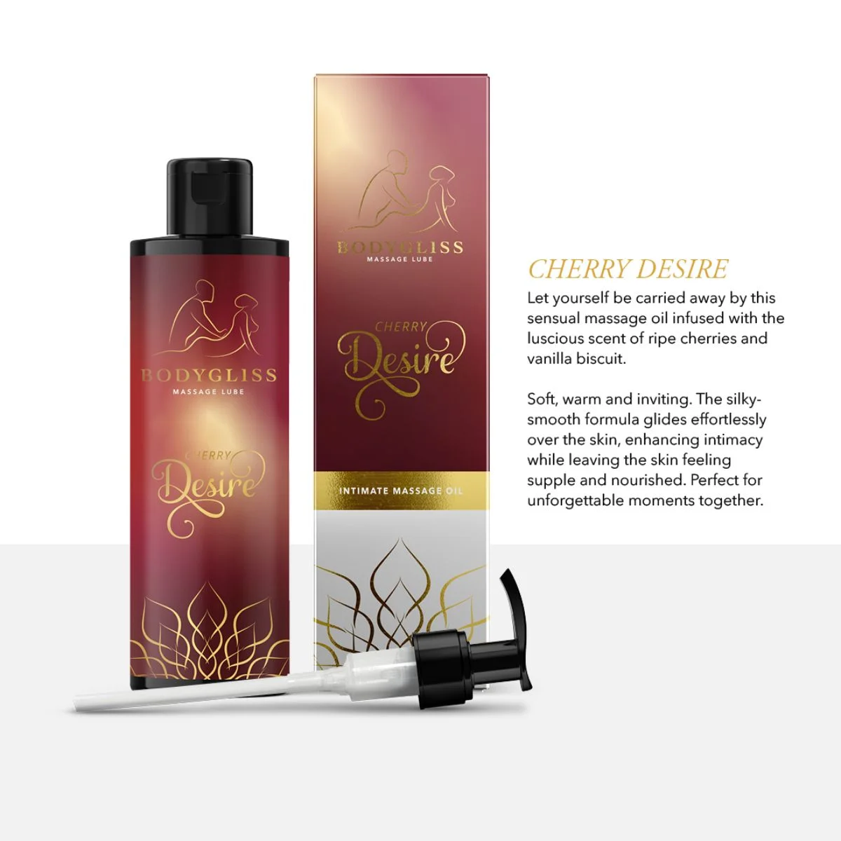BodyGliss - Cherry Desire Massageolie en Glijmiddel - 150 ml