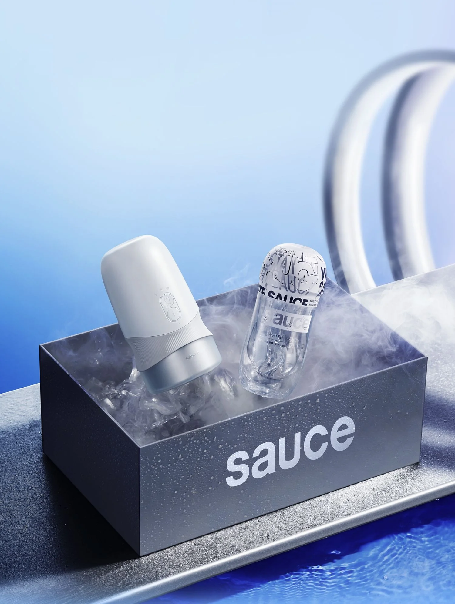 Sauce - Extra Sauce Automatische Masturbator - Wit