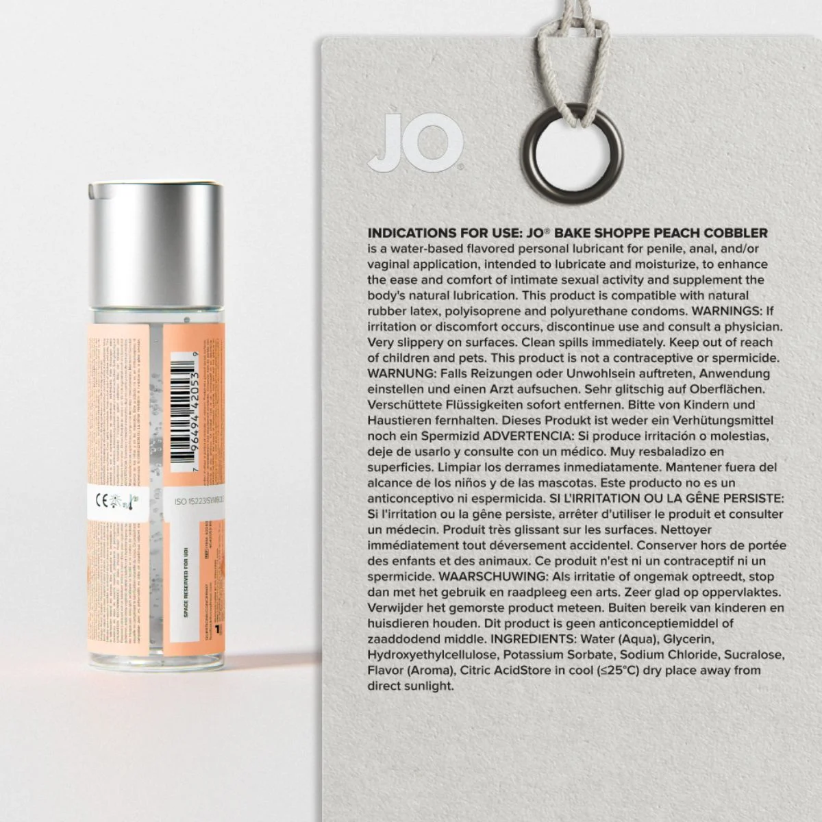 JO - Bake Shoppe Perziktaart Glijmiddel - 60ml