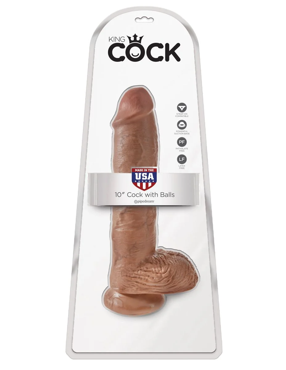 King Cock XL Dildo Met Ballen - 25 cm