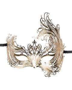 Open Venetiaans Masker - Goudkleurig