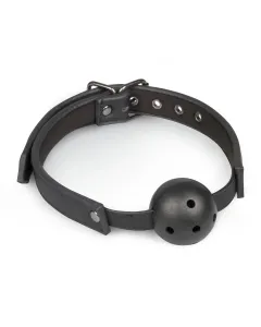 Ball gag met PVC bal - zwart