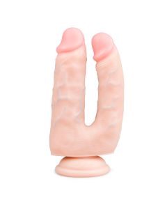 Realistische Dubbele Dildo Met Zuignap - 18 cm
