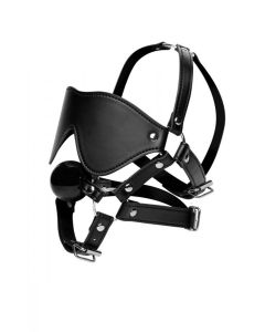 Kunstleren Masker Met Ball Gag