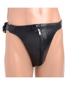 Spiked Leather Kuisheidsgordel Met Spikes
