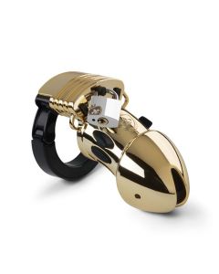 Mystim - Pubic Enemy No1 Cock Cage - Gold Edition