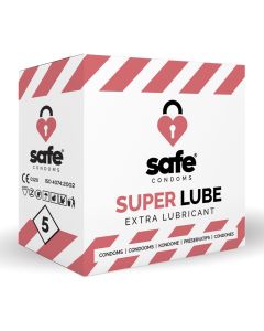 SAFE - Condooms Met Extra Glijmiddel - Superlube - 5 stuks