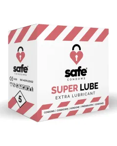 SAFE - Condooms Met Extra Glijmiddel - Superlube - 5 stuks