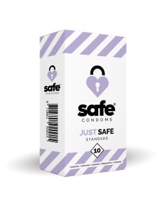 SAFE - Condooms Met Siliconen Glijmiddel - Standaard - 10 stuks
