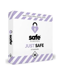 SAFE - Condooms Met Siliconen Glijmiddel - Standaard - 36 stuks