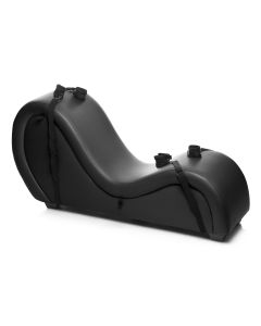 Kinky Seks Sofa Met Boeien en Positie Kussens - Zwart