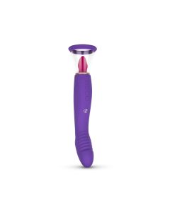 Pleasure Pump Met G-Spot Vibrator - Paars