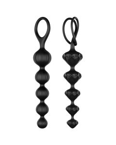 Satisfyer - Soft Siliconen Love Beads Set - Zwart