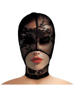 Lace Seduction Bondage Masker - Zwart