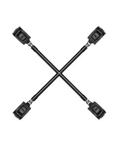 Hog Tie Cross Stang Met Boeien - Zwart