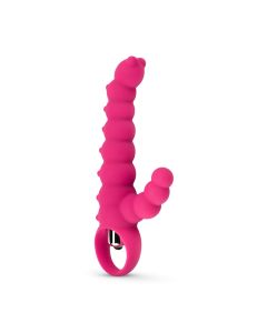 Geribbelde Tarzan Vibrator - Roze