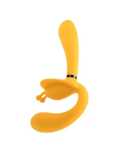 Evolved - The Monarch Strapless Strap On Vibrator - Geel