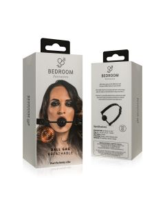 Open Siliconen Ball Gag - Zwart