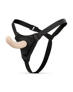 Strap-On-Dildo met Harnas - Gebogen