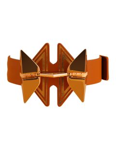 LOCKINK - Posture Luxe Collar en Lijn - bruin