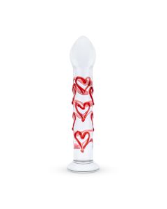 Gildo - Glazen G-spot/Prostaat Dildo Met Hartjes No.30