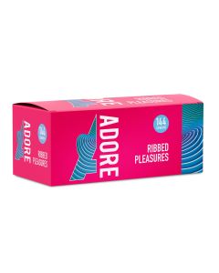 Adore Ribbed Pleasure condooms 144 stuks