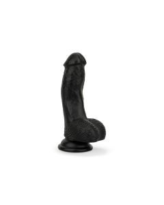 Dildo met ballen 12 cm - Zwart
