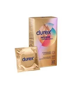 Durex - Condooms Nude Extra Glijmiddel - 10 stuks