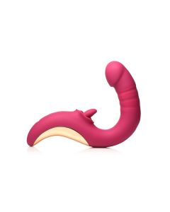 XR Brands - Tease & Please Likkende & Stotende Vibrator - Roze
