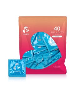 EasyGlide - Ribs and Dots Condooms - 40 stuks