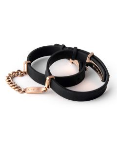Crave - ID Cuffs - Zwart & Roségoud
