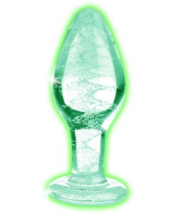 Glow-in-the-Dark Anaalplug Van Glas - Medium