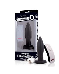 The Screaming O - Vibrerende Plug Zwart