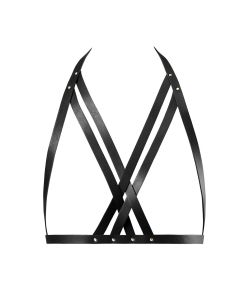 Bijoux Indiscrets - Maze Halter Bra Harness Zwart