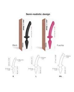 Strap-On-Me - Switch Plug-in Semi-Realistic Dildo Black S