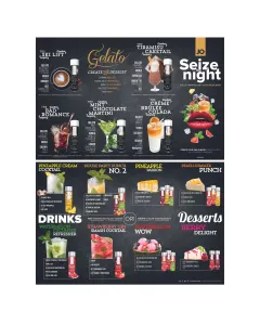 System JO – Cocktail Menu – Brochure