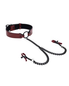 Sportsheets - Saffron Collar with Nipple Clamps