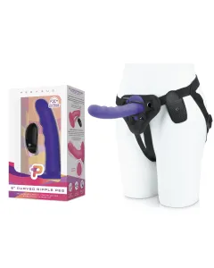 Pegasus - 6 Curved Wave Silicone Peg with harness included