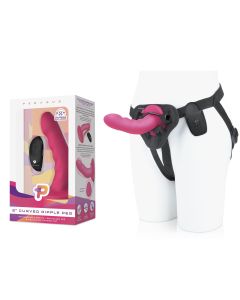 Pegasus - 6 Curved Ripple Silicone Peg with harness included