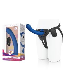 Pegasus - 8? Remote Control P-Spot G-Spot Silicone Peg with Harness Include