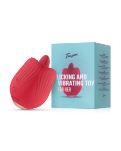 Teazers Roos Vibrator - Likken en Vibreren