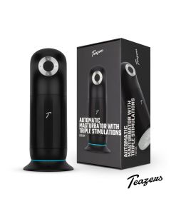 Teazers Automatische Masturbator met Driedubbele Stimulatie