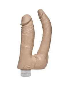 Doc Johnson - The Naturals Vibrerende Dubbele Penetrator - Beige