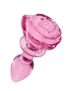 BOOTY SPARKS - Rose Glass Anaalplug Small - Roze