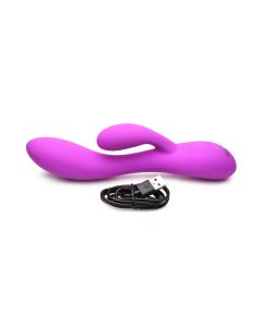 BANG! - Flexibele Rabbit Vibrator Duo Stimulatie - Paars