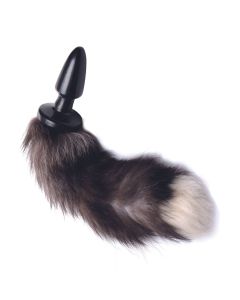 TAILZ - Fox Tail Anaalplug - Zwart/Wi