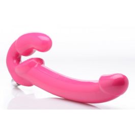 Revolver Vibrerende Strapless Strap-On XXL - Roze