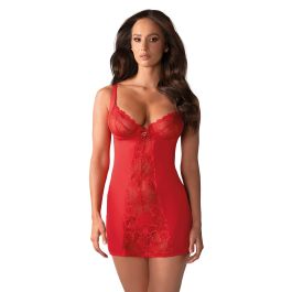 Heartina Negligé Met String - Rood