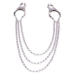 Affix Triple Chain - Tepelklemmen Met Kettingen